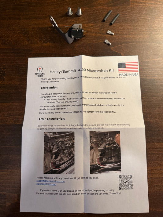 Stainless Steel WOT Microswitch Kit – TH400 ST400 Kickdown / Universal Trigger Switch (Holley 4160)